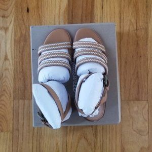 Madewell Whipstitch Blockheel Sandals (Sz 8)